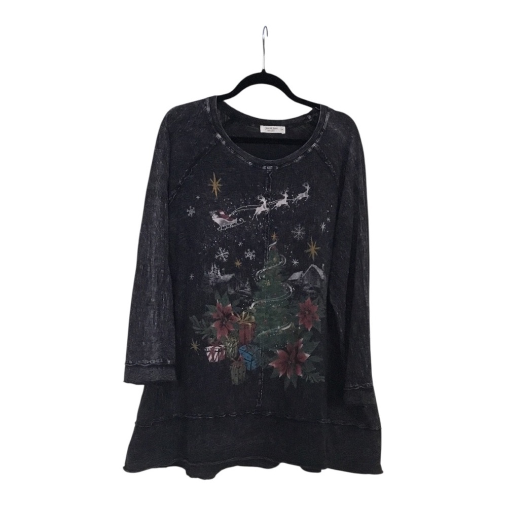 Festive Black Holiday Tunic